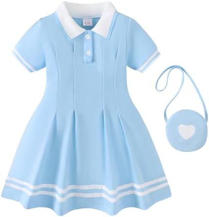 Renotemy Infant Baby Girl Dress Toddler Girls Summer Clothes Scho...