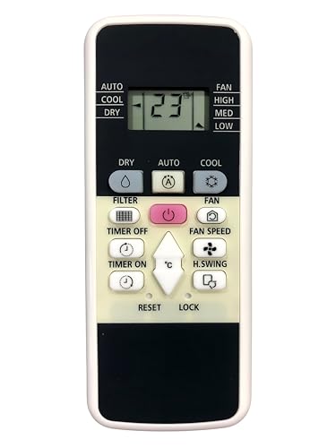 Image of Upix AC Remote No. 220B (No Backlight), Compatible /Replacement for Hitachi and Hitachi Inverter AC Remote Control (Exactly Same Remote Will Only Work)