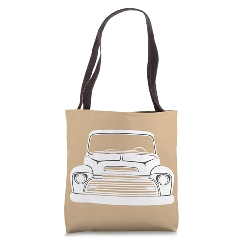 Trucks & Off-Road, Retro Front-End Truck Graphic Tote Bag