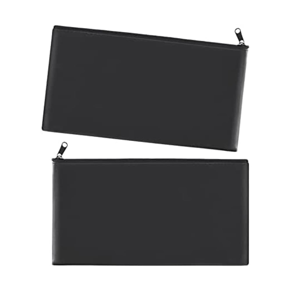 Borse con zip a rete Borse for soldi con cerniera Borsa for soldi con lucchetto Borse for soldi nere Parti for contanti, marsupio for soldi, borsa for contanti, borsa for soldi, borsa for banca, 11 x