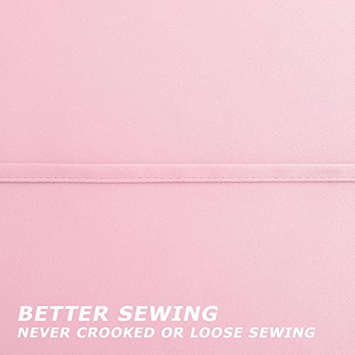 Image of Pink Grommet Insulated Thermal Room Darkening Blackout Curtains 42x54 Inch Length
