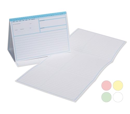 Meyer-Wagenfeld | Karteitaschen für Arzt, Praxis, Krankenhaus | 200 Stück | DIN A5 | Farbe: Blau | 190g/m² Karton
