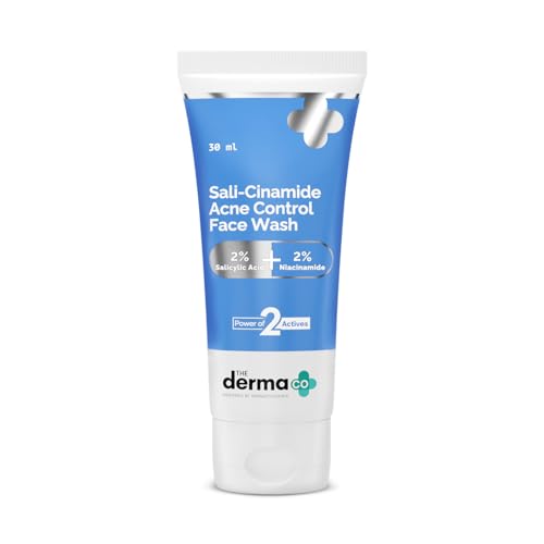 Image of The Derma Co. Sali-Cinamide Anti-Acne Face Wash with 2% Salicylic Acid & 2% Niacinamide - 30ml