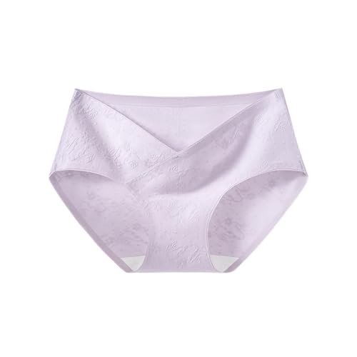 Ranuw Ropa interior premamá de algodón para mujeres embarazadas proporciona una comodidad suave para el cuidado de la delicada piel del embarazo, morado, XXL
