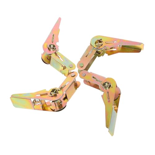 NUOBESTY 4pcs Ratchet Tensioner Accessories Heavy Duty Tie down Buckle for Cargo Belt Ratcheting Hardware Outdoor Cargo Straps