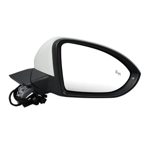 Rétroviseur Golf 7 droit chauffant anti angle mort pour VW phase 2 blanche