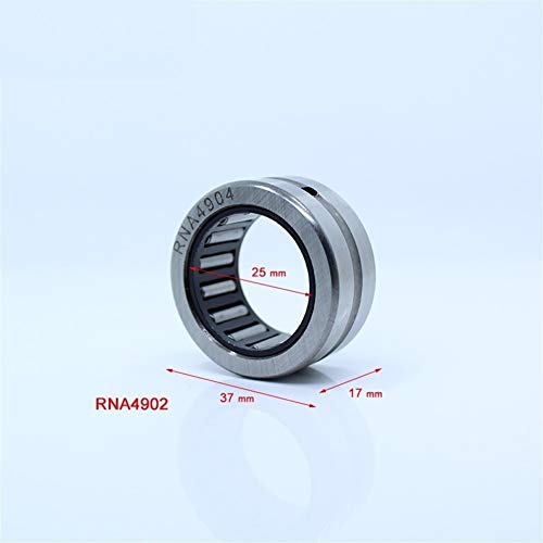 Roulement à aiguilles RNA4904 dimensions 25x37x17mm cage solide compatible 4624904