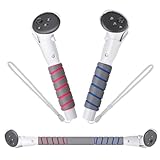 Crspexil 2-in-1 VR Controller Grip for Meta Quest 3/3S/Quest 2 - Enhanced Tracking & Shockproof Design, Dual Mode for Beat Saber/Golf+ Games, Ergonomic Non-Slip Handle with Quick Release