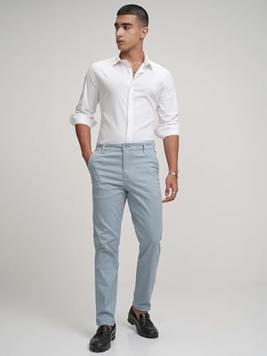 Image of Highlander Men's Slim-Fit Chinos | Stretchable & Stylish | Smart Casual Essential | All-Day Comfort & Versatility | Trouser for Men | Men Trousers | Chino Pant