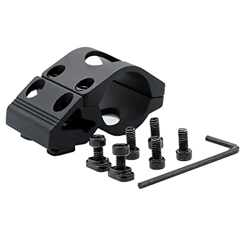 Higoo 1" 25.4mm Flashlight Laser Ring Mount 45 Degree Compatible with MLOK Rail System