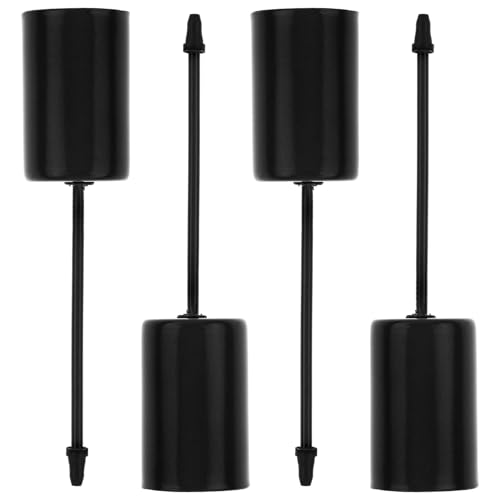 Veemoon 59MK16M3F9NX36TEUW4 4Pcs Candle Holder Stakes Taper Candlestick Holders With Spike Christmas Tree Pillar Candles Stand Base cover