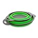 Scolapasta Pieghevole 2 Pezzi, Filtro Cucina in Silicone Pieghevole Filtro Cestino con Manico Silicone Colander Setacci per Cucina Domestica Campeggio Lavabili in Lavastoviglie Verde