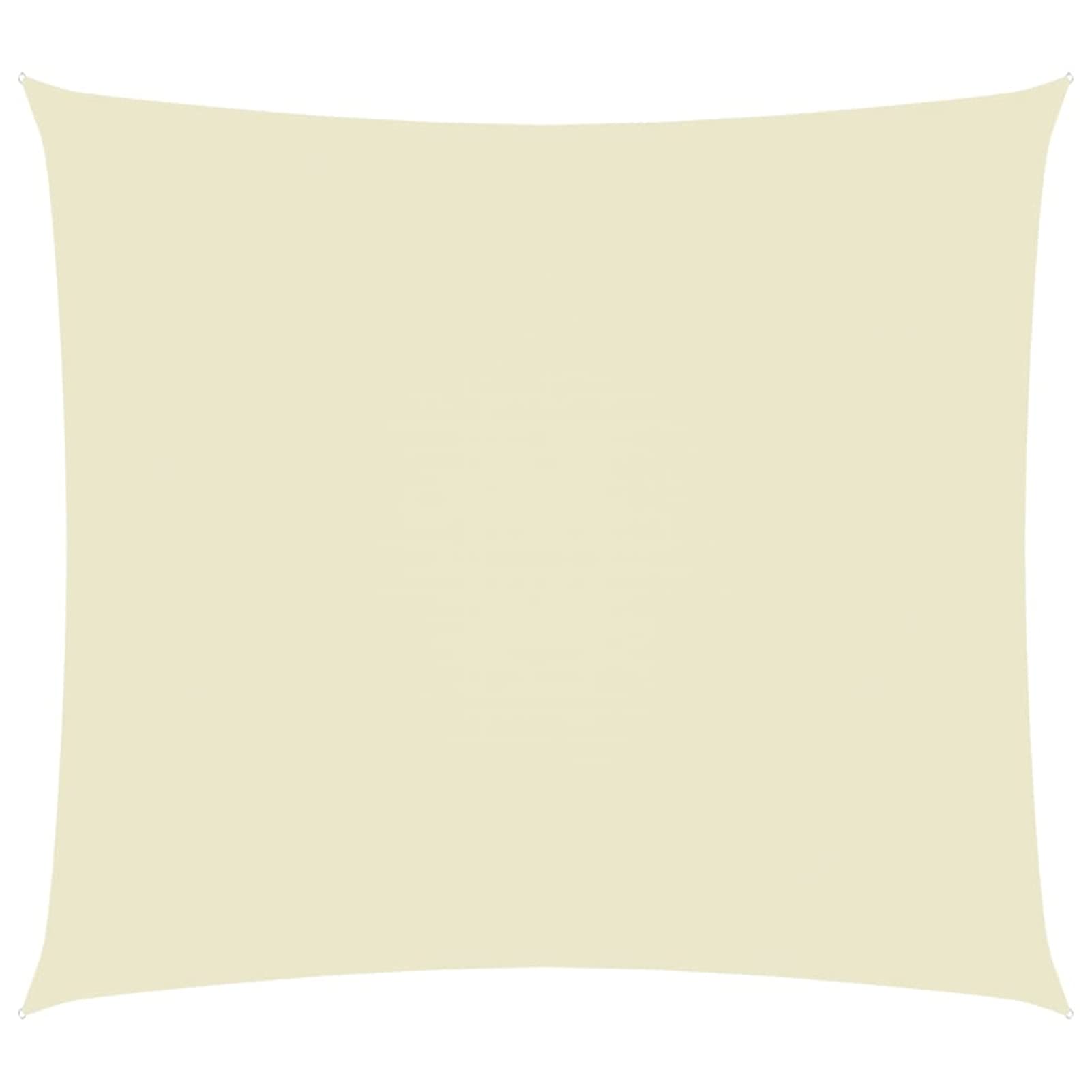 Parasole a Vela Oxford Rettangolare 3,5x4,5 m Crema,Tenda a Vela Impermeabile Rettangolare Vela Ombreggiante Parasole Protezione Raggi UV per Esterno Giardino terrazza