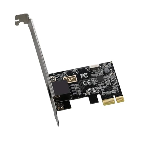 melairo Tarjeta de Red PCIE A RJ45 10/100/1000Mbps Convertidor PCI Express RJ45 Adaptador LAN Ethernet Gigabit PCIe para PC de Escritorio