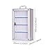 AsrMyjcx Phone Storage Cabinet Smartphone Storage Case Wall Mounted Aluminum Alloy Portable Handle Lockable Lock Box Smartphone Keeper, 36 Slots