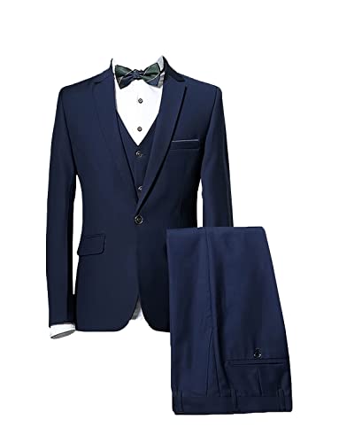 Costume trois pièces Ulnomio revers cranté | Smoking de bal et bureau haut de gamme