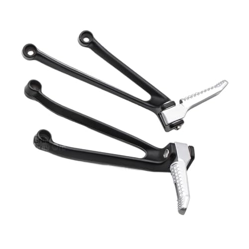ATPONCX Motorrad Fußrasten Pedale/Passend for BMW S1000RR S1000R S1000 RR RS 1000 R RR 2009–2017 2015 2016. Fußrastenanlage for den Beifahrer hinten.(Bracket Silver)