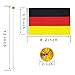 WXTWK 12 Pack Germany Flag German Desk Flag Small Mini German Table Flags With Stand Base,Home Office Festival Events Celebration Decorations