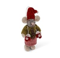 Gry & Sif Handgemacht & Fairtrade-Zertifiziert | Stilvolles dänisches Design X Nepali Kunsthandwerker | Kleines graues Mäuschen mit Fäustlingen