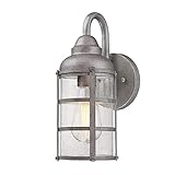 Ciata Lighting One-Light Weather Resistant, 60-Watt, E26 Medium Bulb Base Indoor/Outdoor Cage-Style...