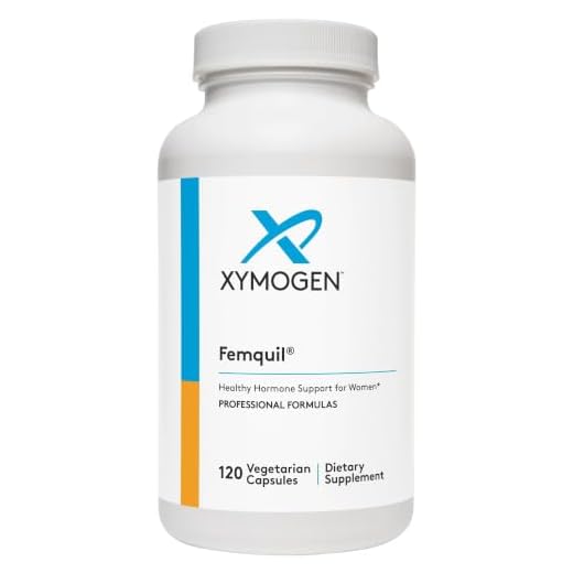 Xymogen Femquil - Supports Healthy Hormone Balance for Women with Folate, Calcium D-glucarate, DIM, Black Cohosh, Vitex - May Ease Common Symptoms Associated with PMS + Menopause (120 Capsules)