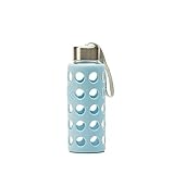 botellas cristal niños Botella 3 borosilicato con silicona 300 ml. Azul (72.BBO6.Az)