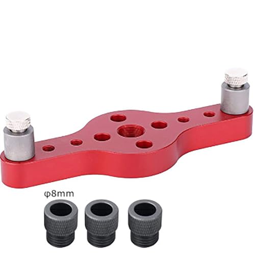 Guide de perceuse pour trous de poche verticaux de menuiserie et positionneur autocentrant - 7