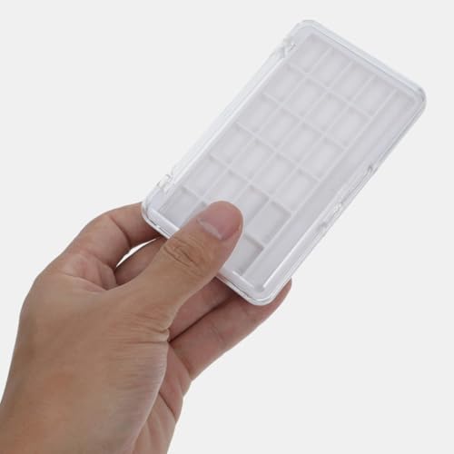 DIYEAH Palette Maquillage Vide 2pcs en PP et AS, Boîte Blanche Portable Multifonction pour DIY, Porte-Boîtier de Fard à Paupières pour Enthousiastes Professionnels – vue 4
