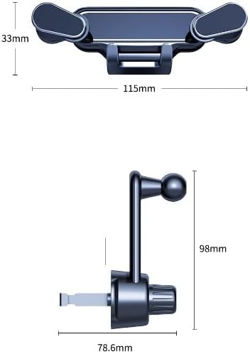 Car Bracket, in-car Oblique air Outlet Fixing Clip, Navigation Hook Type Magnetic Suction image 3