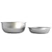 Basis Pet Made in the USA Stainless Steel Dog Bowl, Size Mix, 1 Small and 1 Medium Bowl