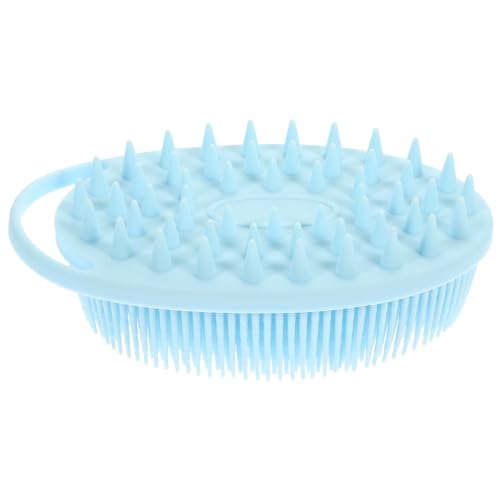 minkissy Cepillo De Baño De Doble Cara Líquido Cable Agente De Mudanzas Tapón Rascador De Espalda Cepillo Corporal Para Ducharse Aplicador De Manopla Bronceadora Mini Gel De Sílice Sky-blue
