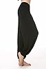 Lanmay Women's Elastic Soft Modal Cotton Yoga Sports Pants Dance Harem Pants - Black - #3