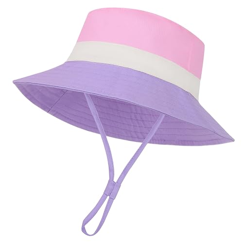 Baby Boy Sun Hat Toddler Bucket Beach Hat Girl UPF 50+ Cotton Linen