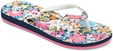 Roxy Girls Rg Pebbles Flip Flop Sandal, Navy 232, 3 Big Kid | Image 4