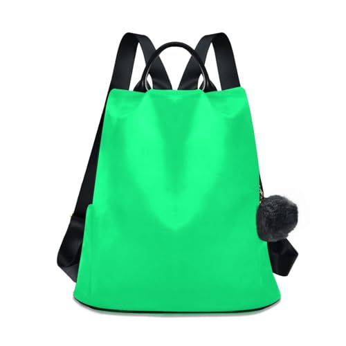 Sac à dos pour femme imprimé Spring Green avec fermeture éclair sécurisée au dos