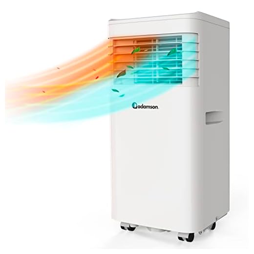 Adamson A40 Aire acondicionado portátil 4 en 1 + NUEVO 2023 + Deshumidificador, Ventilador Aire Frio, Calefacción y Aire Acondicionado Portátil + Pingüino aire acondicionado 7000 BTU + GARANTÍA 5 AÑOS