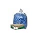 Earthsense Commercial Clear Recycled Can Liners, 40-45 gal, 1.5 mil, 40 x 46, Clear, 100 per Carton