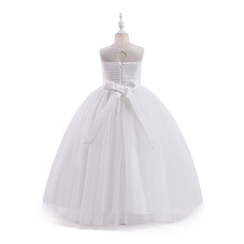 Glamulice Flower Girl Wedding Dress Tulle Long A Line Holiday Birthday Party Ball Gown Girls Formal Pageant Maxi Dresses3