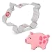 Marranitos/Cute Pig Cookie Cutter - 4.25 Inch - Ann Clark - USA Made Steel
