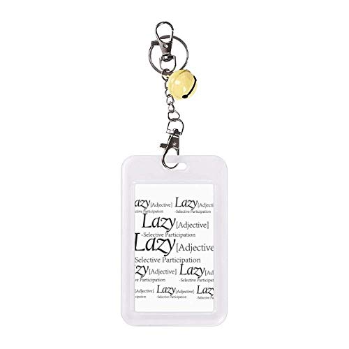 Étui de protection pour carte de crédit Meaning Of Lazy clochette jaune pour portefeuille