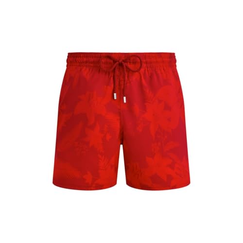 Men's Stretch Short Swim Trunks Flower Power