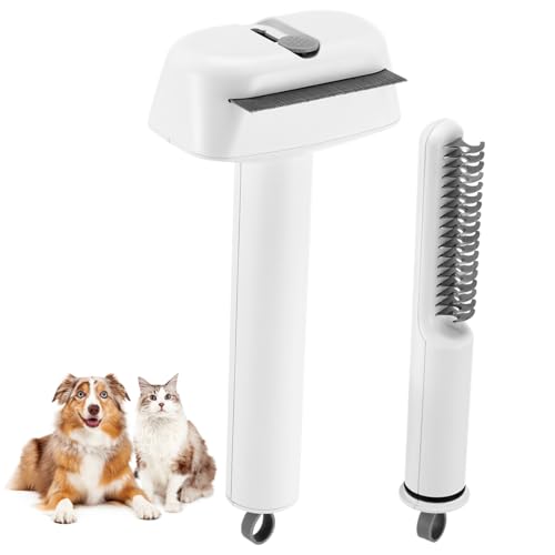 CIYODO 2 Pcs Deshedding Comb for Cats Dogs Pet Brush Grooming Tool Pet Comb Remove Tangles
