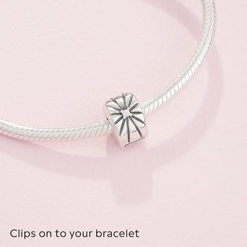 Pandora Sparkling Sunburst Clip Charm - Compatible Moments Bracelets - Jewelry for Women - Gift for Women in Your Life - Made with Sterling Silver & Cubic Zirconia4