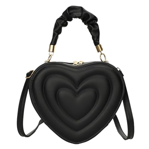Sac d'embrayage de coeur spacieux et sac à bandoulière pour femmes