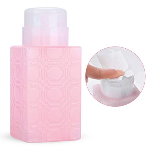 ASFINS Nagel-Pumpflasche 3 Stück | 200 Ml, Für Nagellackentferner, Transparent, Mit Pumpverschluss