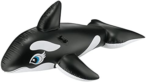 Intex Whale Inflatable Pool Ride-On, 76" X 47", for Ages 3+