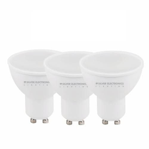 SILVER ELECTRONICS Pack x3 Bombillas LEDECO dicroica Multi-LED GU10 567lm 7W 3000K 120º 15.000h