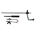20 Inch Hand Ice Drill with Handle,Alloy Steel Extension Bar with Electric Drill Connector for Ice Fishing Burrowing