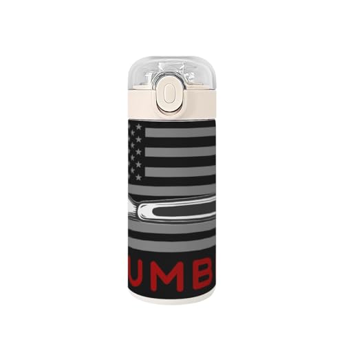 Plumber Plumbing America Flag 11 OZ Insulated Vacuum Water