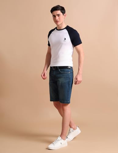 Image of U.S. POLO ASSN. Knitted Cotton T-Shirts for Men - 100% Cotton, Breathable & Comfortable, Half Sleeves Mens Casual T Shirts